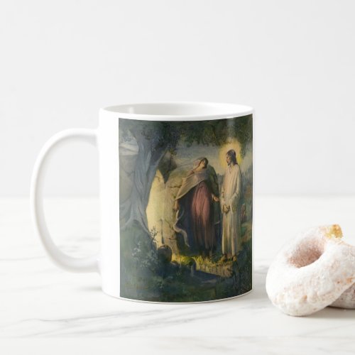 Jesus Christ Risen by the Tomb by ML Greer Coffee Mug
