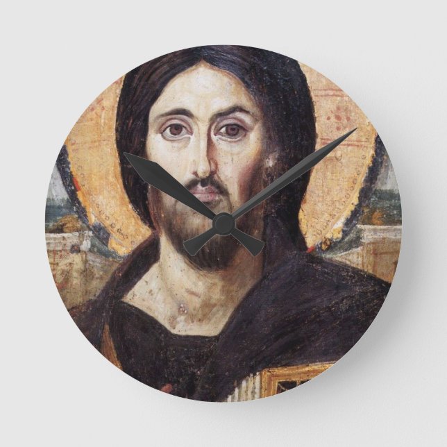 Jesus Christ Round Clock (Front)