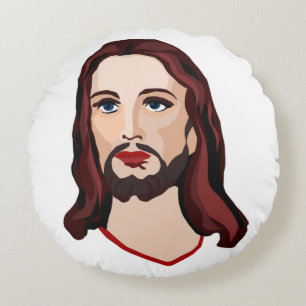 JESUS CHRIST ROUND PILLOW