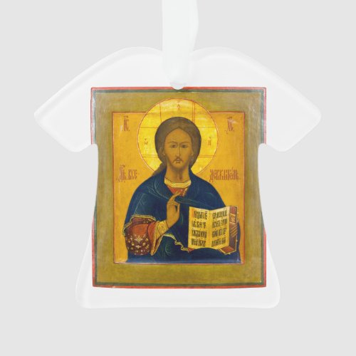 Jesus Christ Russian Icon Ornament