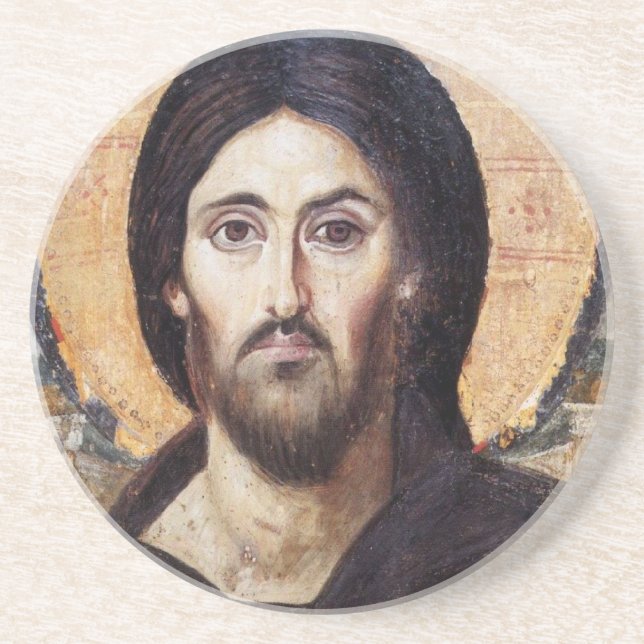 Jesus Christ Sandstone Coaster (Front)