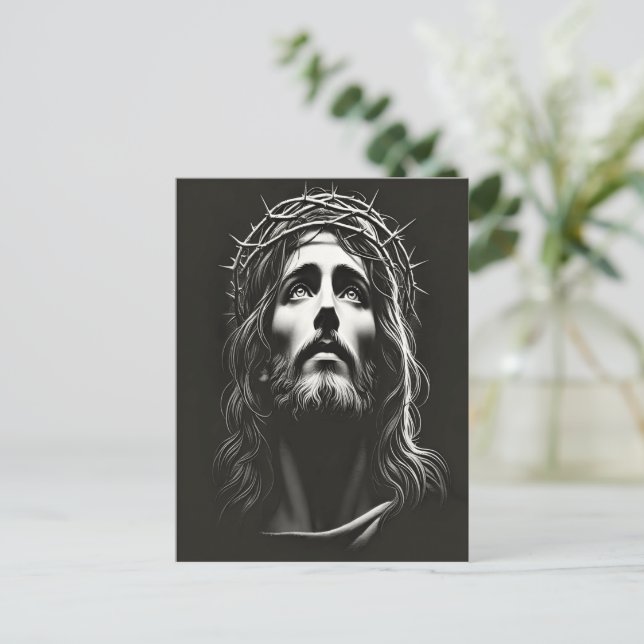 Jesus Christ Savior's Unwavering Postcard (Standing Front)