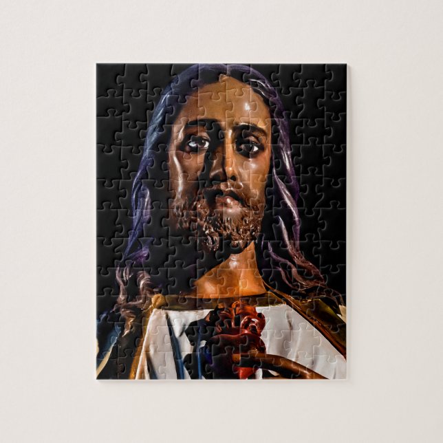 Jesus Christ Sculpture Photo Jigsaw Puzzle (Vertical)