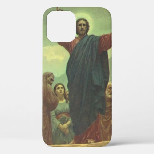 Jesus Christ Sermon on the Mount Vintage Religion iPhone 12 Case