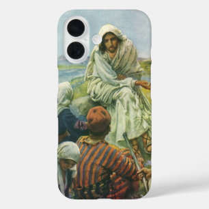 Jesus Christ Sermon on the Mount, Vintage Religion iPhone 16 Case