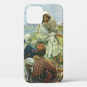 Jesus Christ Sermon on the Mount, Vintage Religion iPhone 12 Case