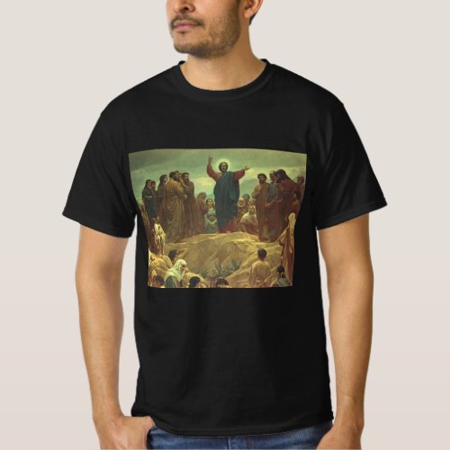 Jesus Christ Sermon on the Mount Vintage Religion T_Shirt