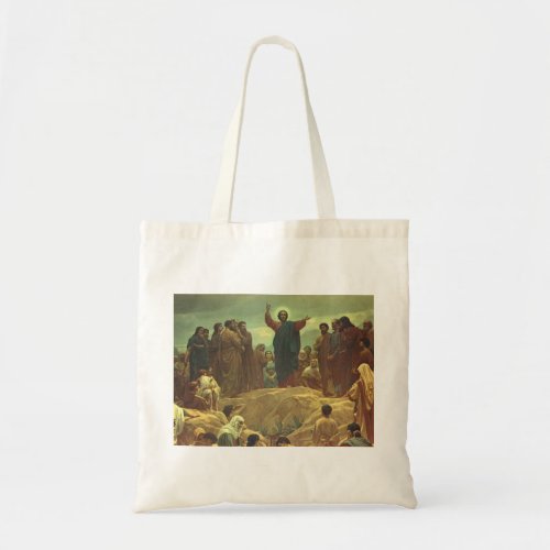 Jesus Christ Sermon on the Mount Vintage Religion Tote Bag