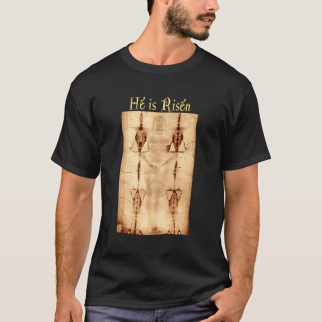 Jesus Christ Shroud Of Turin Easter Resurrection C T-Shirt (Front)