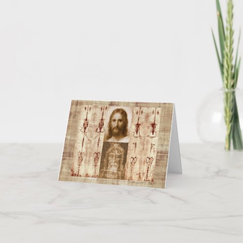 Jesus Christ Shroud of Turin Holy Face  Card
