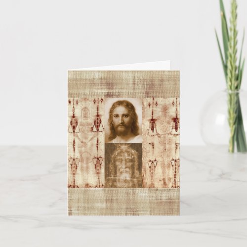 Jesus Christ Shroud of Turin Holy Face  Card