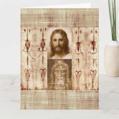 Jesus Christ Shroud of Turin Holy Face Card