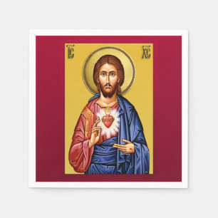 Jesus Christ son of God new Napkins