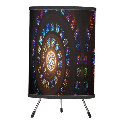 Jesus Christ stained glass Tripod Lamp