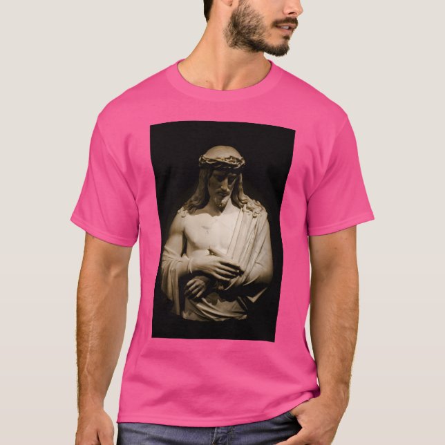 Jesus Christ Statue T-Shirt (Front)