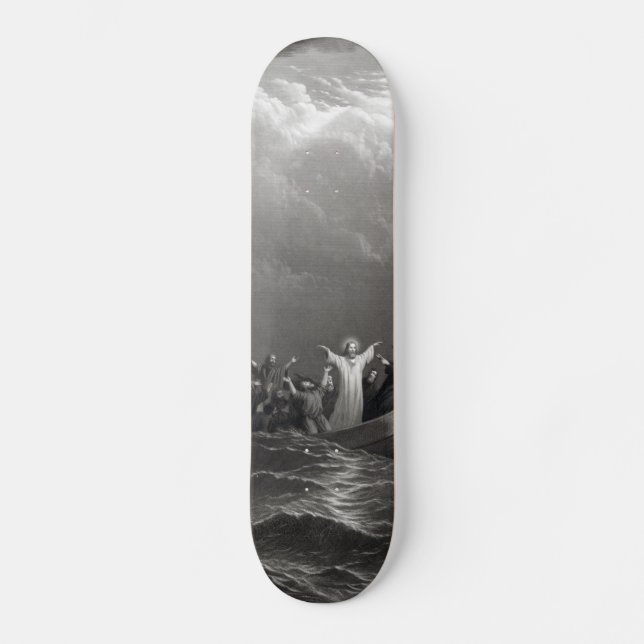 Jesus Christ Stills the Tempest Skateboard Deck (Front)