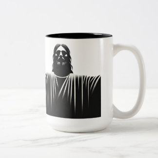 Jesus Christ stoic  Two-Tone Coffee Mug