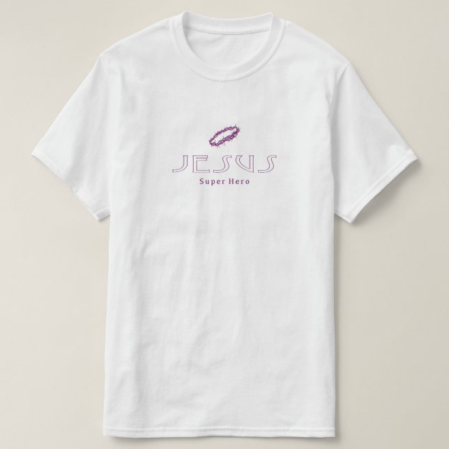 Jesus Christ Super Hero T-shirt (Design Front)
