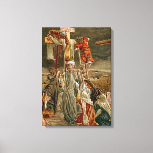 Jesus Christ taken down from the Cross Canvas Print