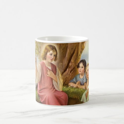 Jesus Christ Teaching Children Vintage Religion Coffee Mug