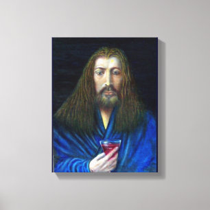 JESUS CHRIST, THE CHALICE IN EMMAUS CANVAS PRINT
