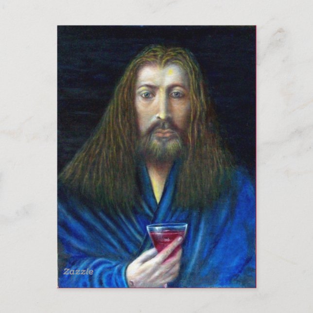 JESUS CHRIST,THE CHALICE POSTCARD (Front)