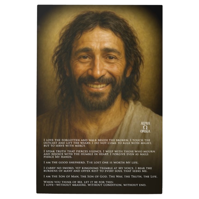 Jesus Christ – The Eternal Testament Metal Print (Front)