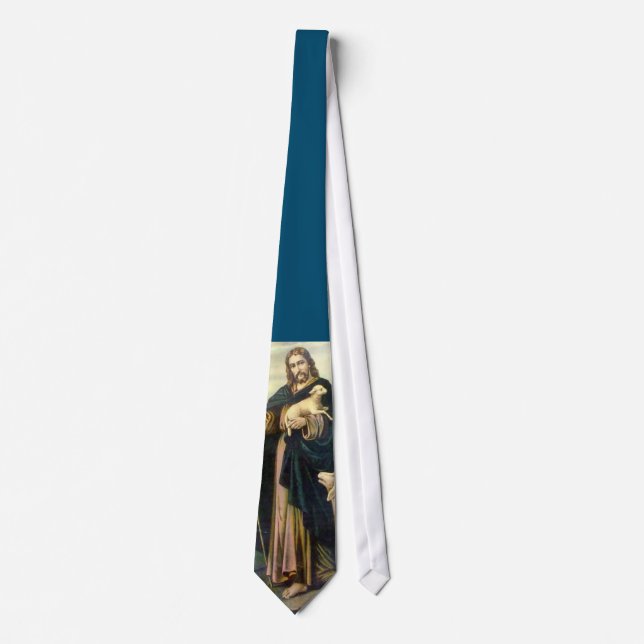 JESUS CHRIST, THE GOOD SHEPHERD 3 NECK TIE (Front)