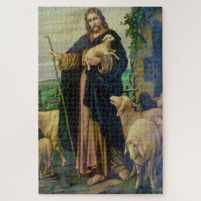 JESUS CHRIST THE GOOD SHEPHERD JIGSAW PUZZLE (Vertical)