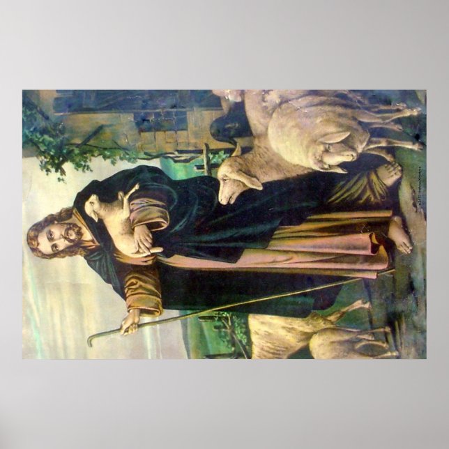 Jesus Christ The Good Shepherd Poster (Front)