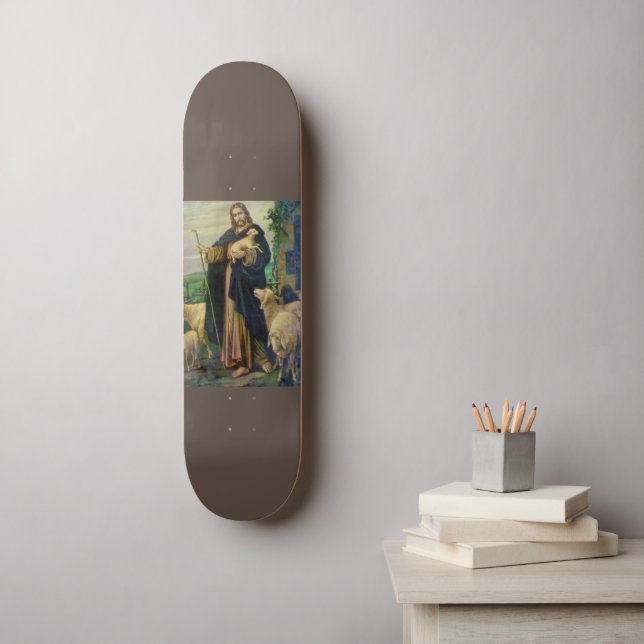 JESUS CHRIST THE GOOD SHEPHERD SKATEBOARD (Wall Art)