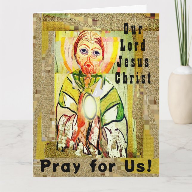 Jesus Christ the High Priest Folded Greeting Card (Front)