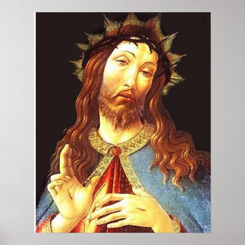 Jesus Christ the King 2 _ Cristo Rey Print Poster