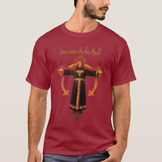 Jesus Christ the King Cross Cristo Rey T-Shirt (Front)