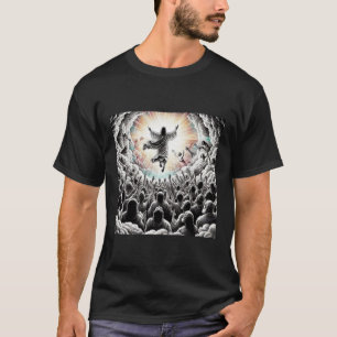 Jesus Christ The Rapture Religious Christian Art T-Shirt