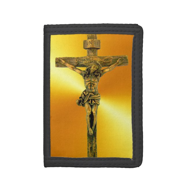 Jesus Christ the Saviour on the Cross Trifold Wallet (Front Vertical)