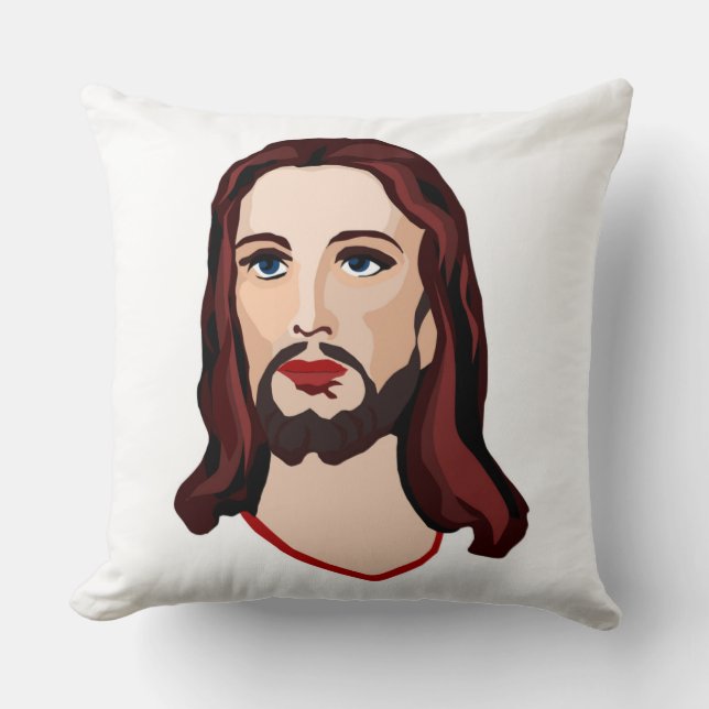 JESUS CHRIST THROW PILLOW (Front)