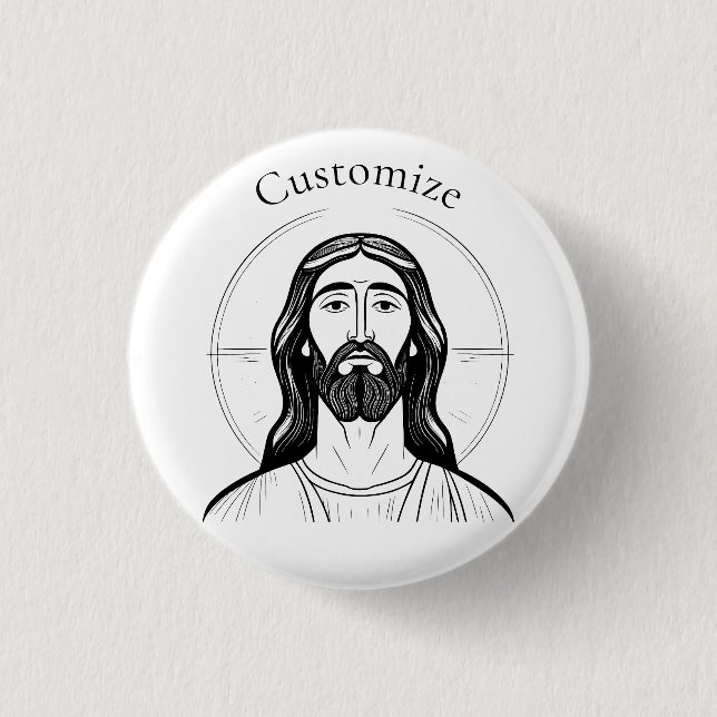 Jesus Christ Thunder_Cove Button (Front)