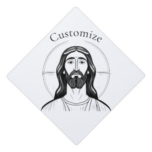 Jesus Christ Thunder_Cove Graduation Cap Topper