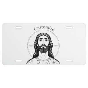 Jesus Christ Thunder_Cove License Plate