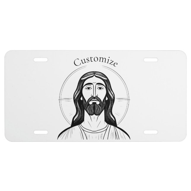 Jesus Christ Thunder_Cove License Plate (Front)