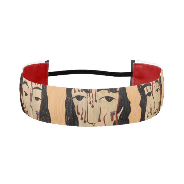 Jesus Christ trinity Thorn Crown art Painting  Athletic Headband (Front)