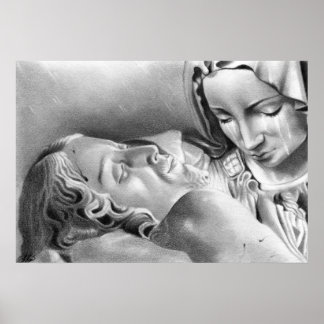 Jesus Christ Virgin Mary Poster