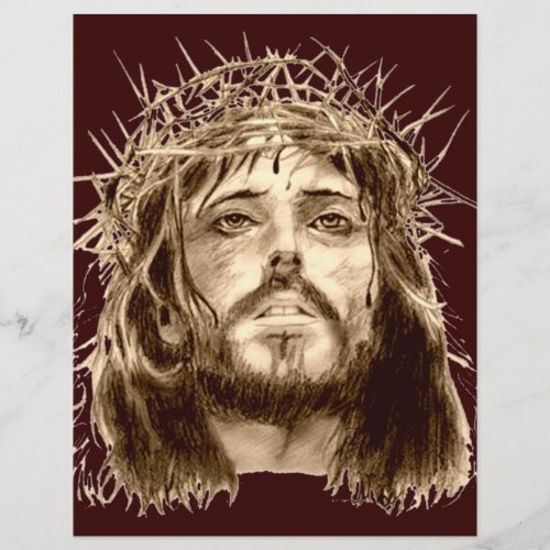 Jesus Christ with a Crown of Thorns Flyer