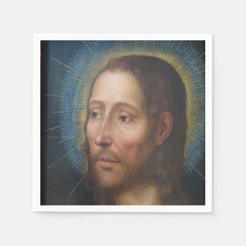 Jesus Christ With a Golden Halo Napkins