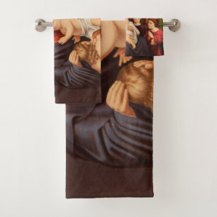 Jesus Christ with Children Premium Fine Art Bath Towel Set
