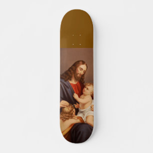 Jesus Christ with Children Premium Fine Art Skateboard