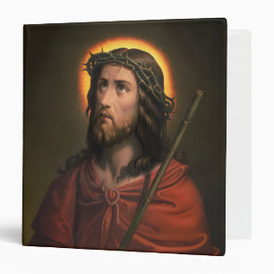 Jesus Christ with Crown of Thorns 3 Ring Binder