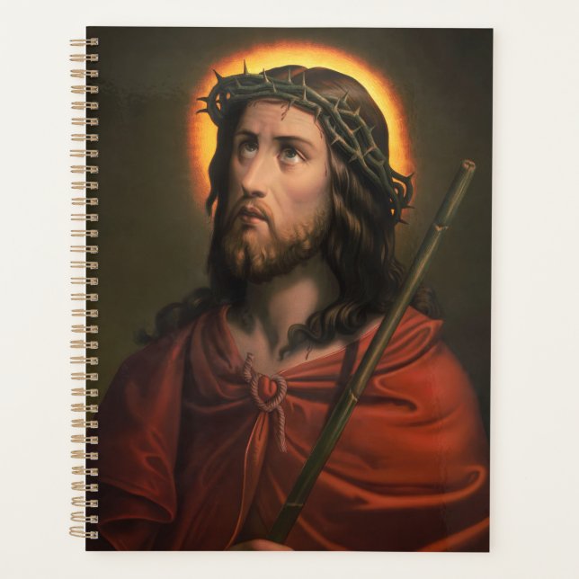 Jesus Christ with Crown of Thorns Planner (Front)