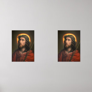 Jesus Christ with Crown of Thorns Wall Art Sets